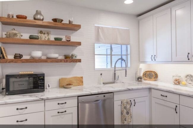 Monochromatic Texture Backsplash