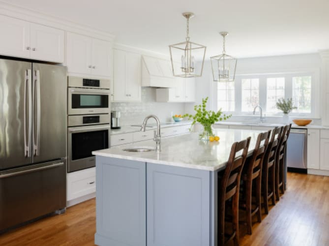 kitchen island prep sink