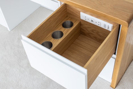 custom storage - docking drawer