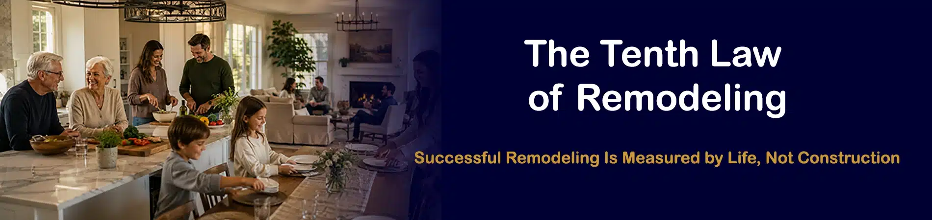 The Tenth Law of Remodeling - Successful Remodeling Is Measured by Life, Not Construction