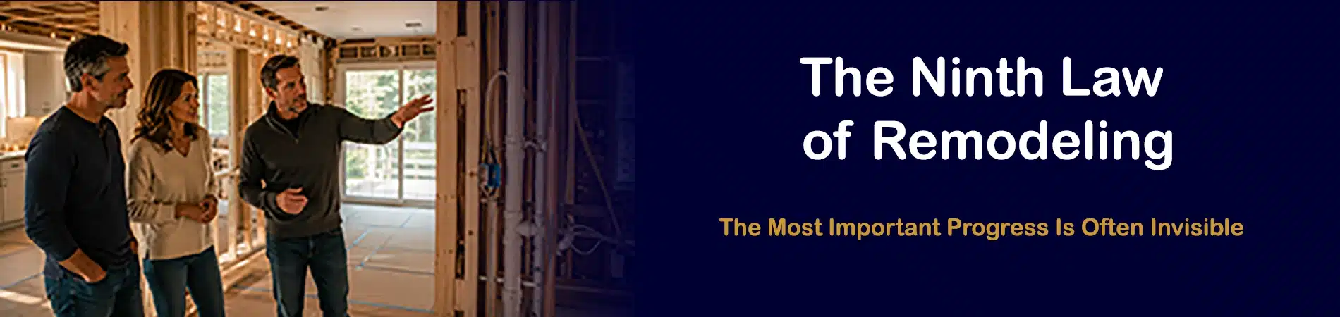 The Ninth Law of Remodeling - The Most Important Progress Is Often Invisible